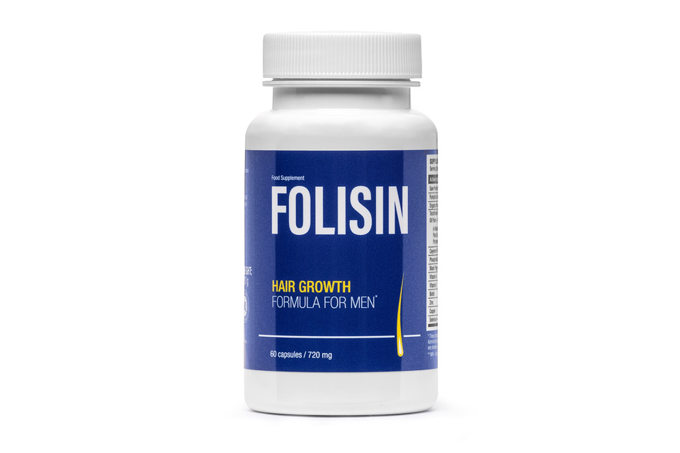 Folisin is a food supplement designed for men who want to support the appearance and health of their hair.